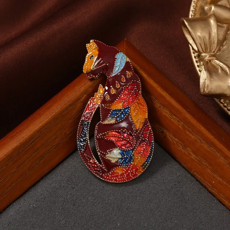 Fashion Cat Brooch Women’s Sweater Pin Accessories