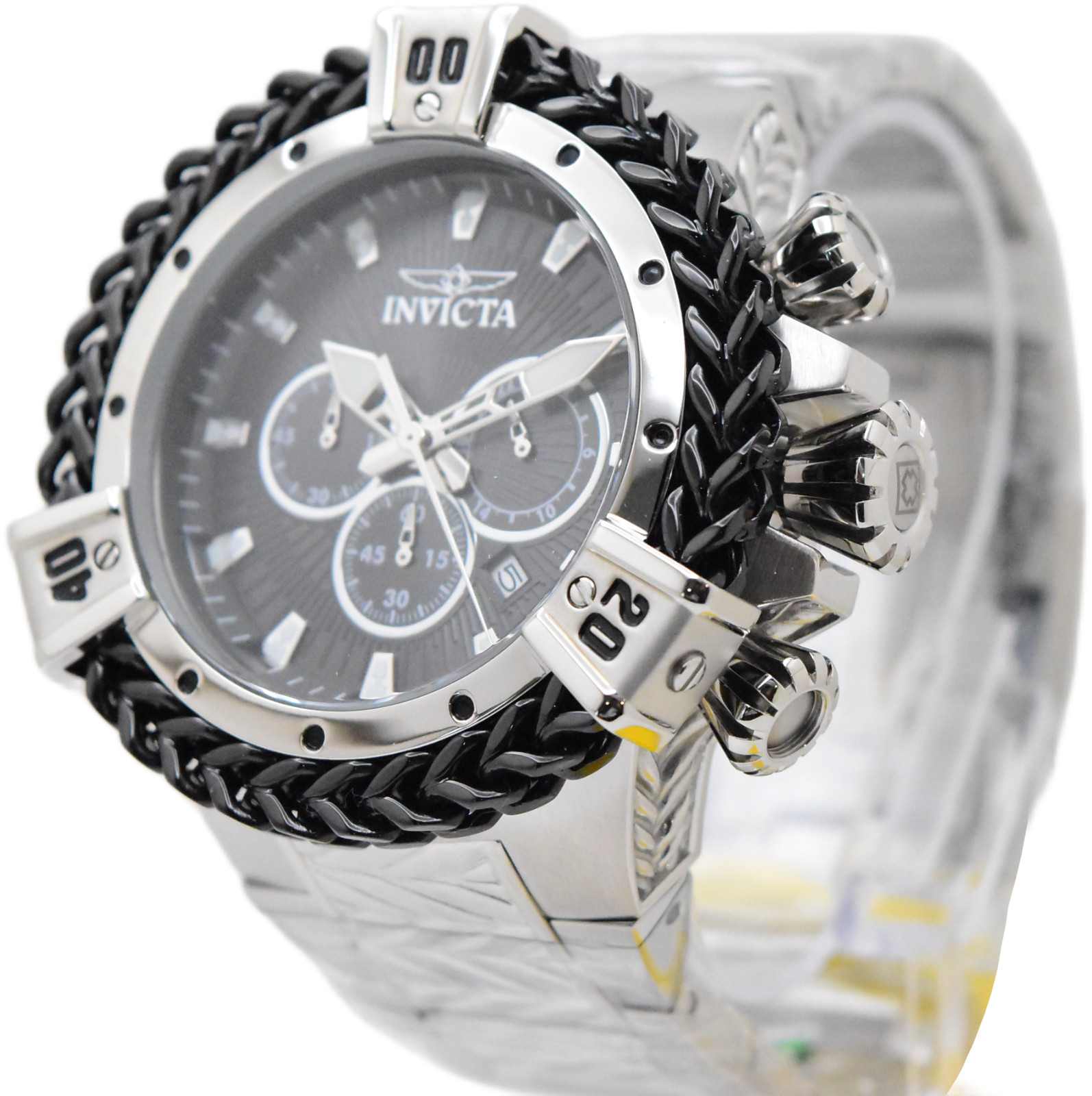 Invicta Bolt Herc Men’s Black Dial 54mm SS Chronograph Watch 48160