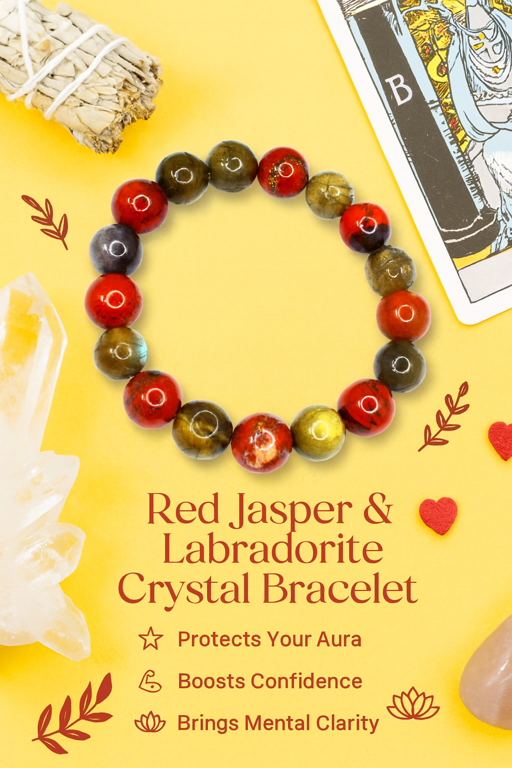 Awesome Red Jasper & Labradorite 218.00Cts Stretchable Bracelet Beaded VK 80 AZ5
