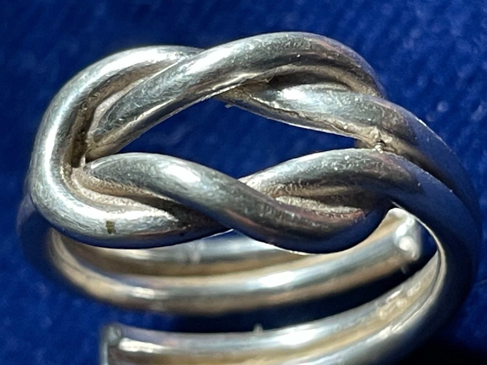Solid Sterling 925 Silver Love Knot Ring Size 5-6-7-8-9 Adjustable FREE SHIP!!!!