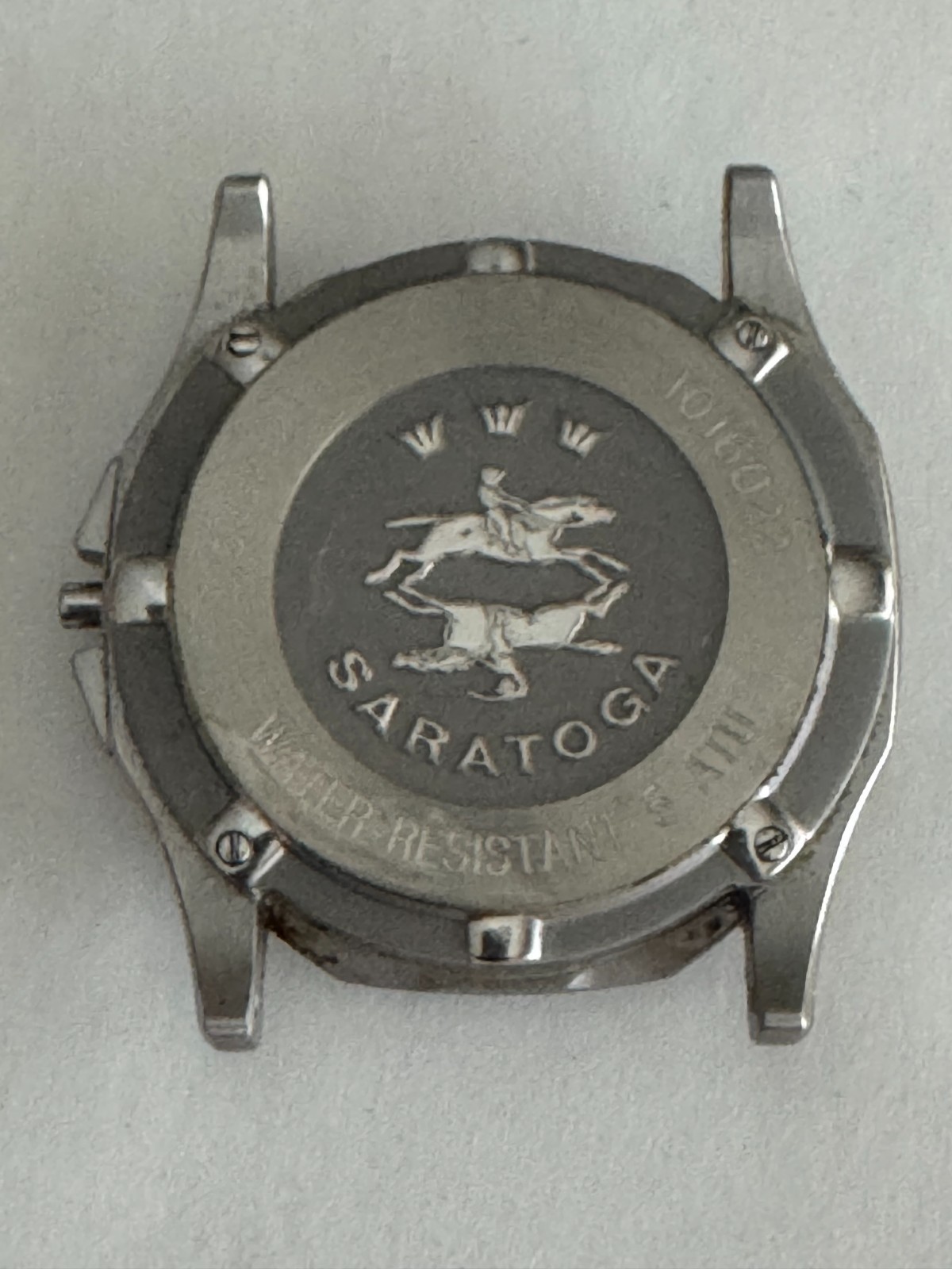 MENS 36MM CONCORD SARATOGA WRISTWATCH CASE 15-C2-230 STAINLESS STEEL NEW CRYSTAL
