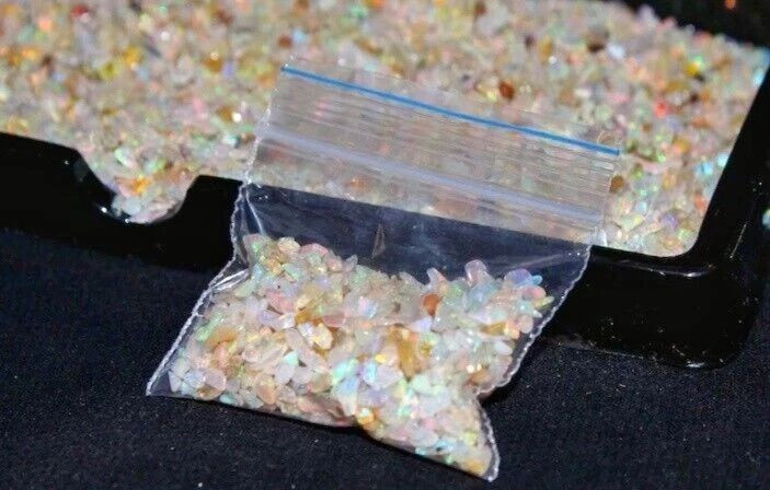 200 Pcs AAA Ethiopian Opal Rough 3-5mm Welo Fire Opal Natural Raw Stones