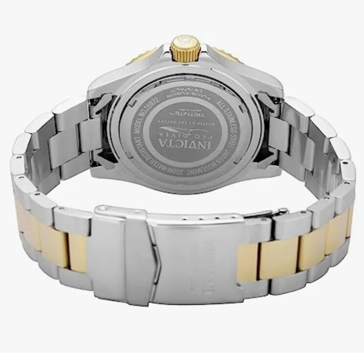 Invicta Pro Diver 26972 Blue Dial Two Tone Stainless Steel Wrist Watch for Men