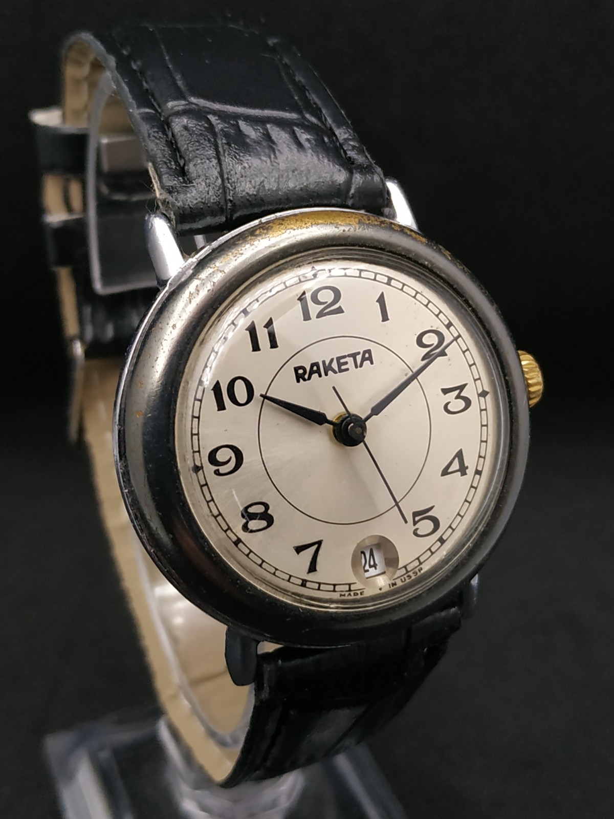 Men’s Dress Vintage USSR Watch Raketa Mechanical 2614.H Russian Retro Soviet ☭