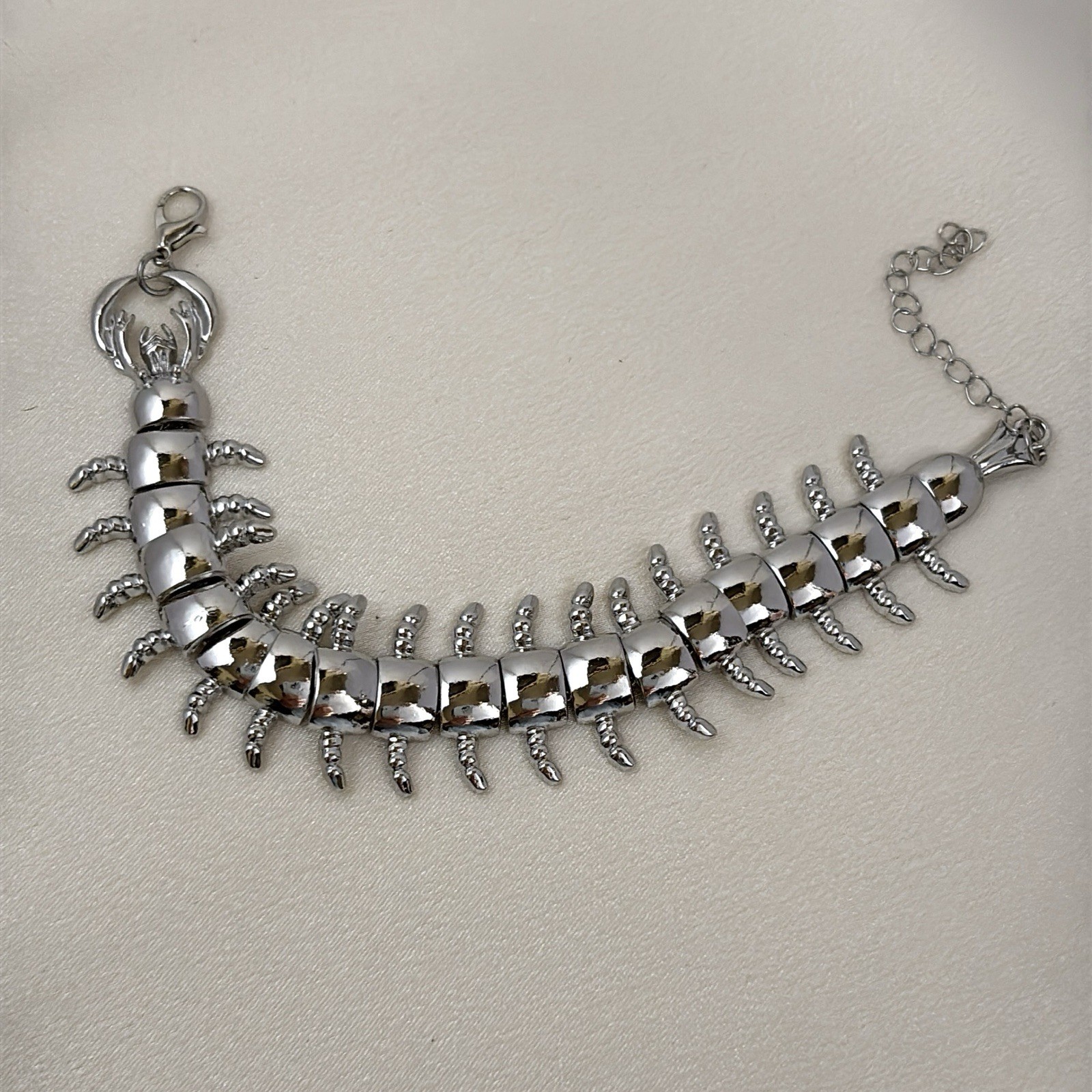 Centipede Link Chain Bracelet for Men Women Unisex Bracelet Hip Hop Streetwear