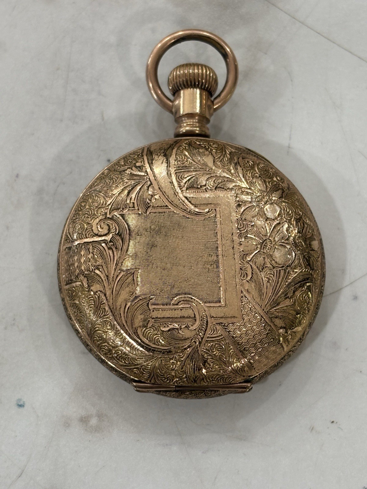 NY Standard Pocket Watch 40mm Case Gold Filled Parts/Repair ⚙ Has Engraving