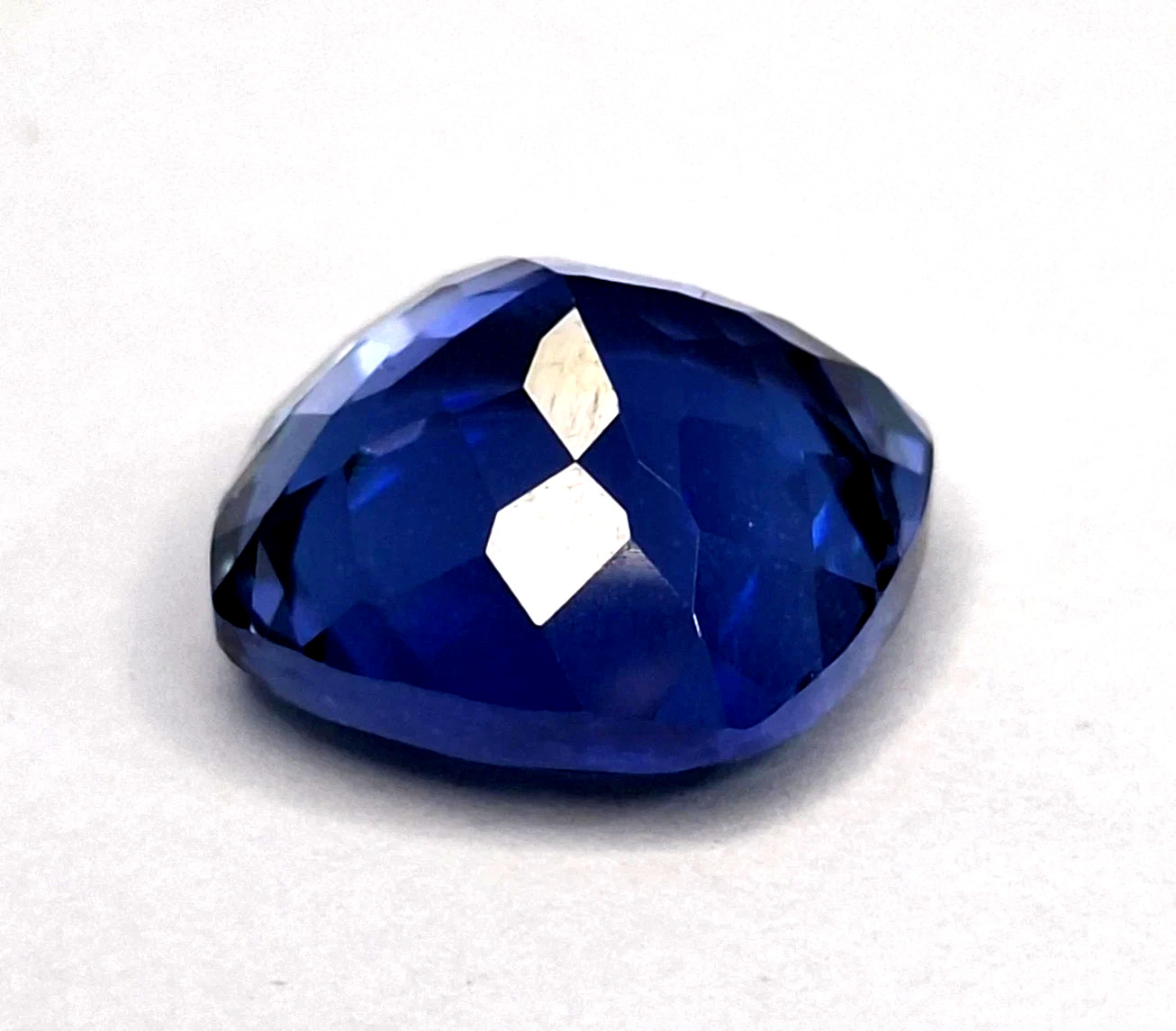 12-14 Ct Natural Real Blue Tanzanite Certified Cushion Cut Loose Gemstone