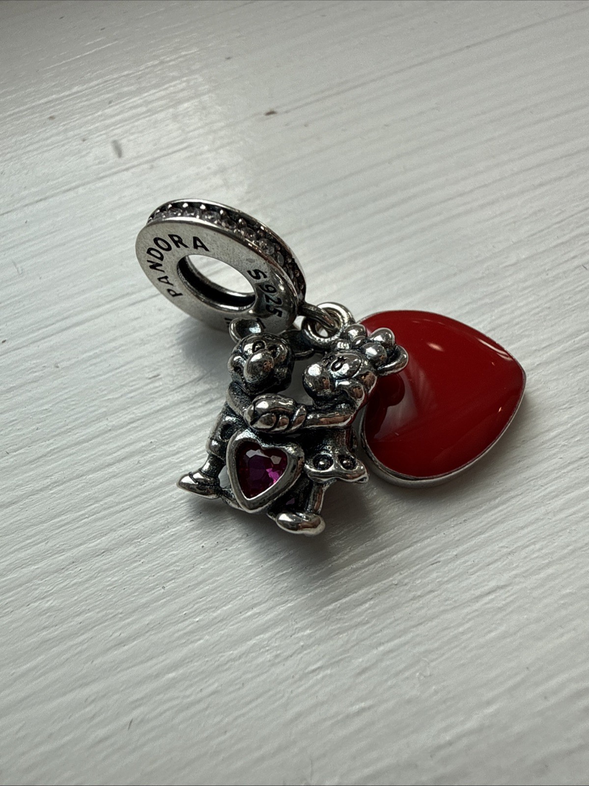 Authentic Pandora DISNEY Mickey Mouse & Minnie Mouse Love Charm #797769CZR