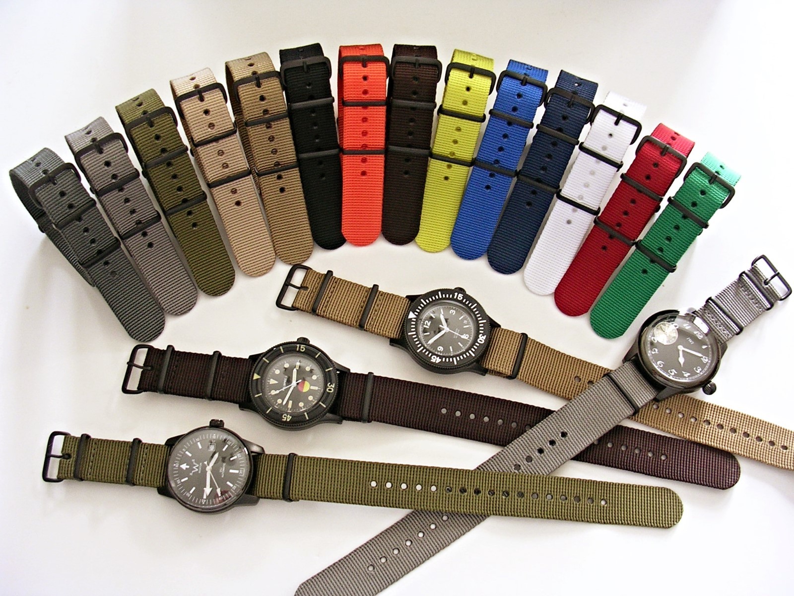 NATO ® X-treme PVD HD Ballistic Dense Weave nylon G10 Military watch band strap