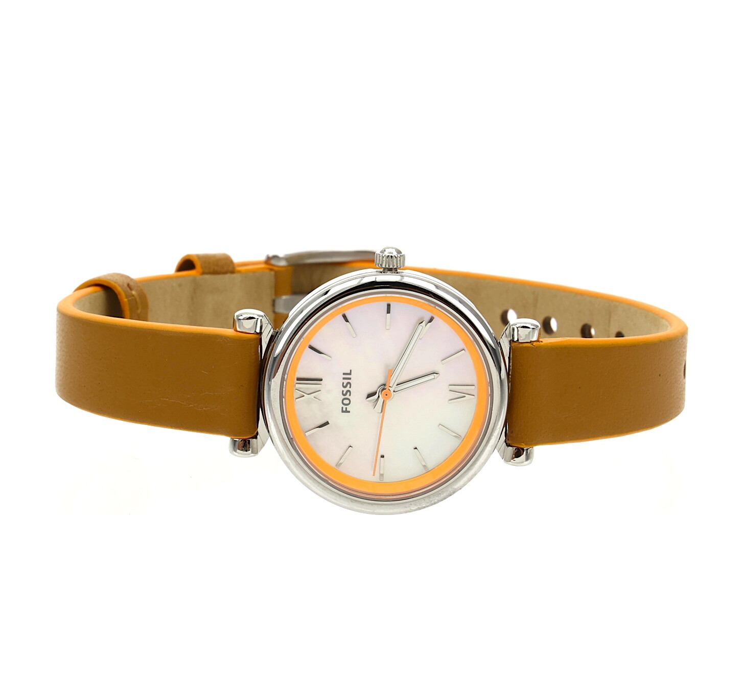 Fossil Carlie Mini Leather Strap Watch F2122
