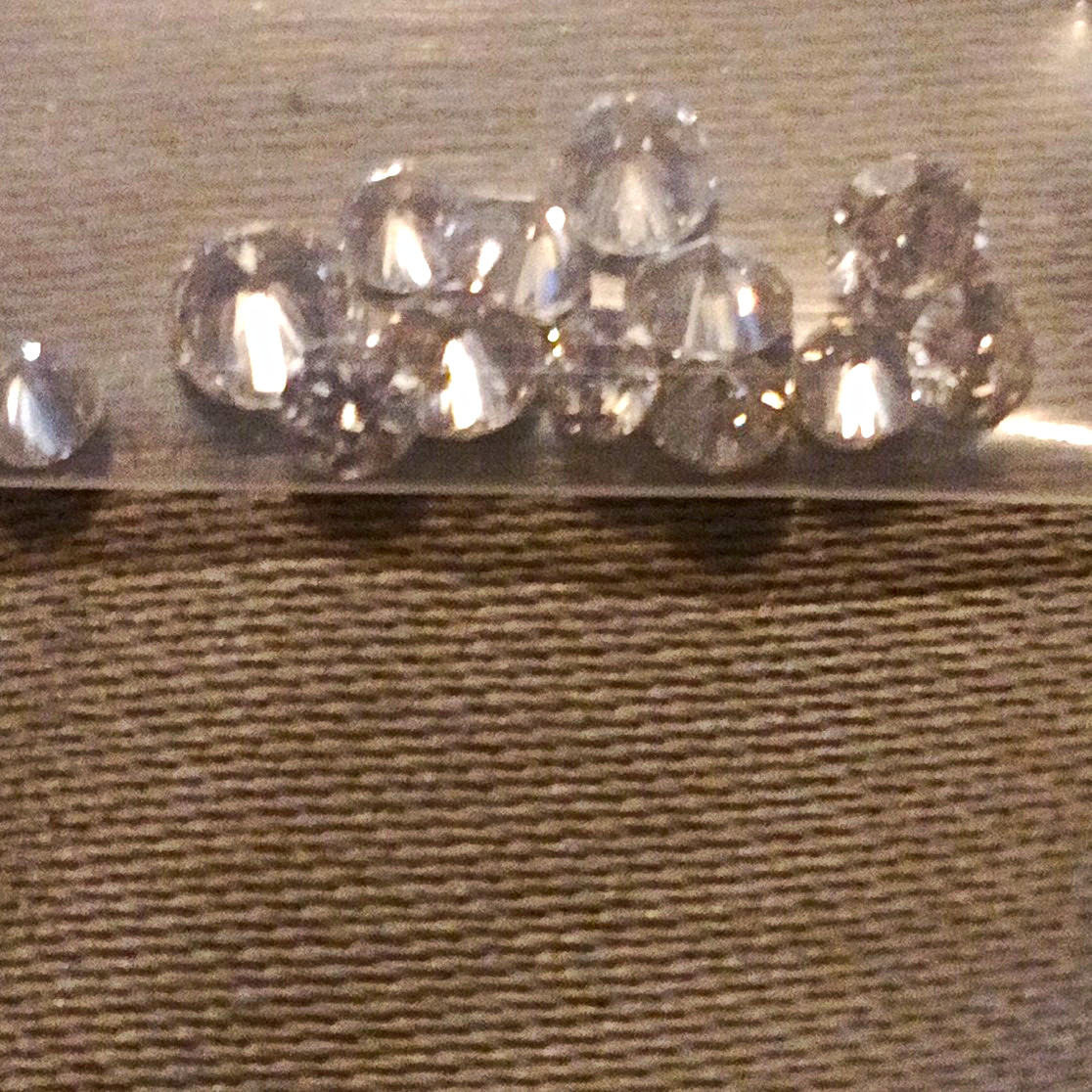Qty 25 Lab Grown Diamonds 1.9-3mm Guaranteed To Test Real