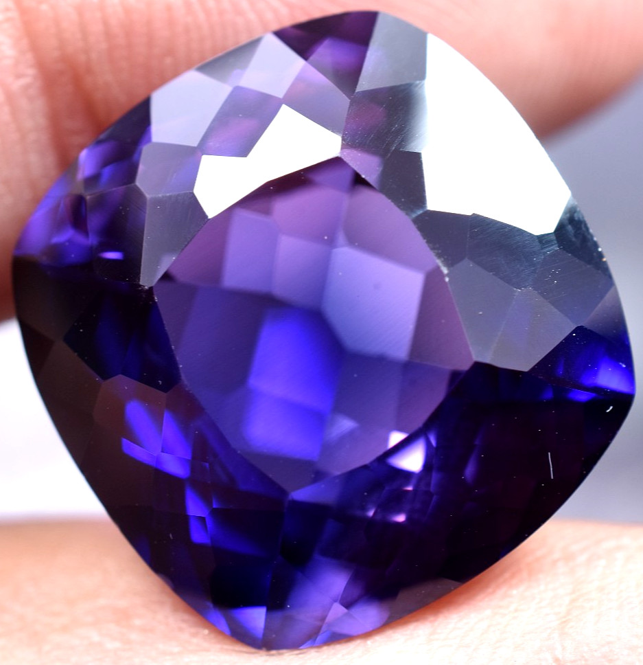 Natural 32.15 Ct Boysenberry Sapphire GGL Certified fabulous Loose Gemstone