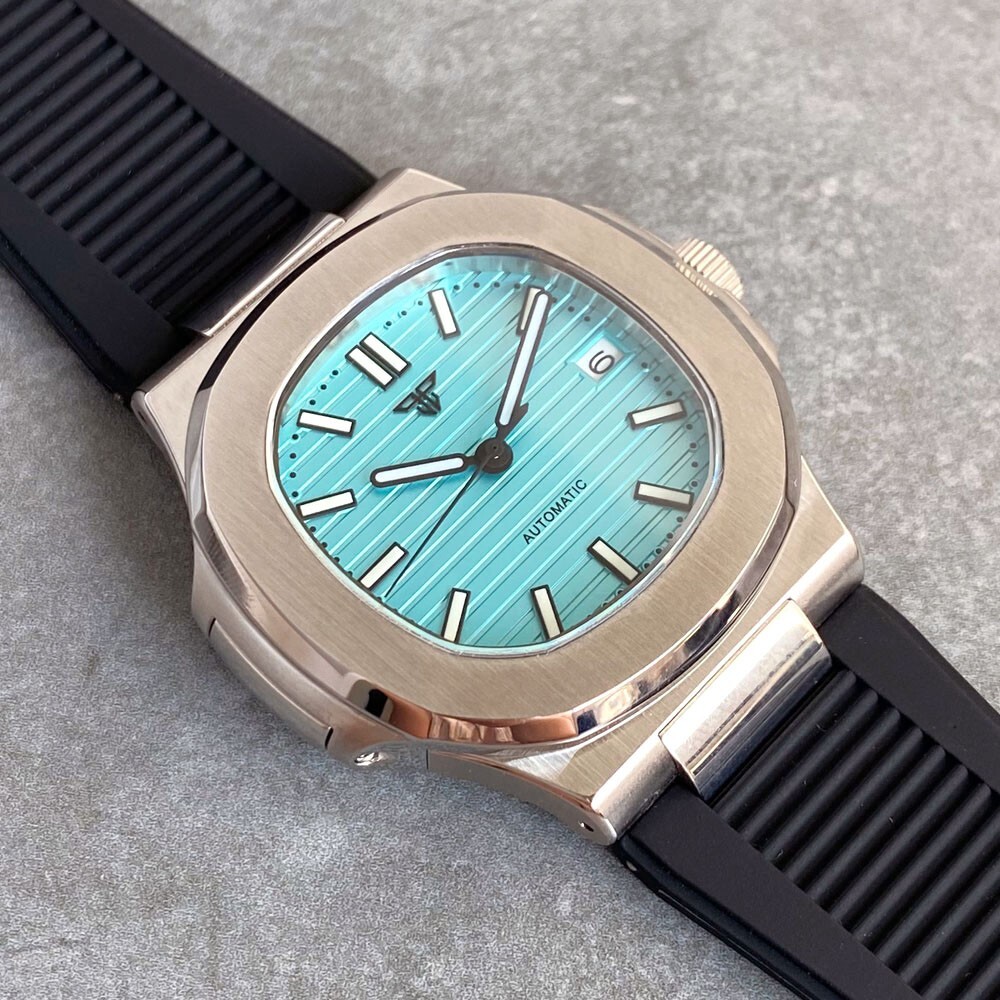 Tandorio 40mm Sapphire 20ATM Lume Automatic NH35A PT5000 Men Mechanical Watch
