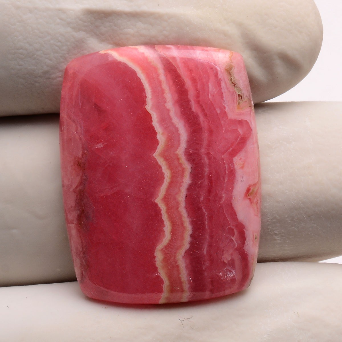 Rosy River~ 41.50 Cts Natural Desginer Rhodochrosite Top-Grade Cushion Gemstone