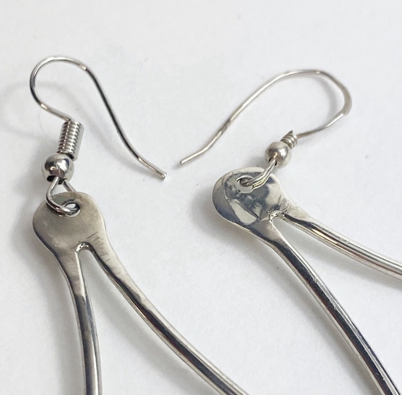Baltic Egg Yolk Amber set in Sterling Silver Drop Earrings Tested