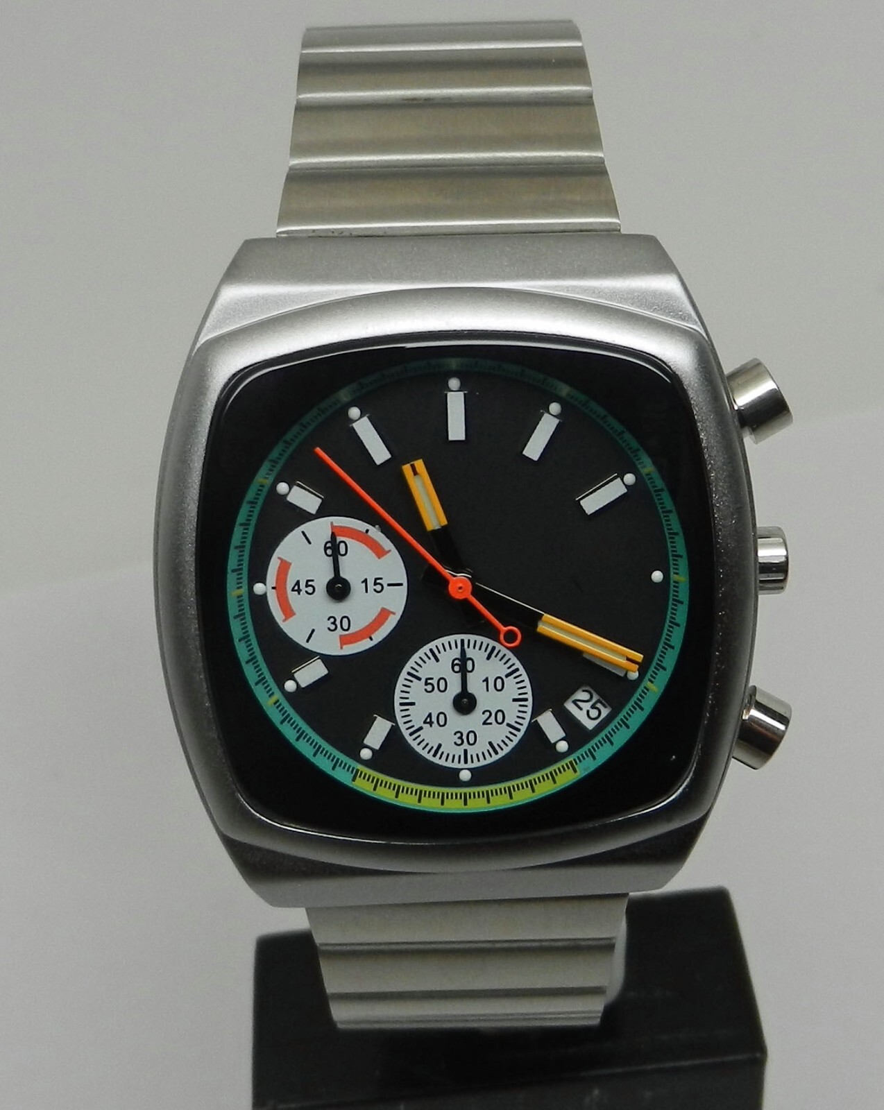 Men’s Ciloa Retro Neo-Classic Microbrand Metric Brew Style Chronograph Watch