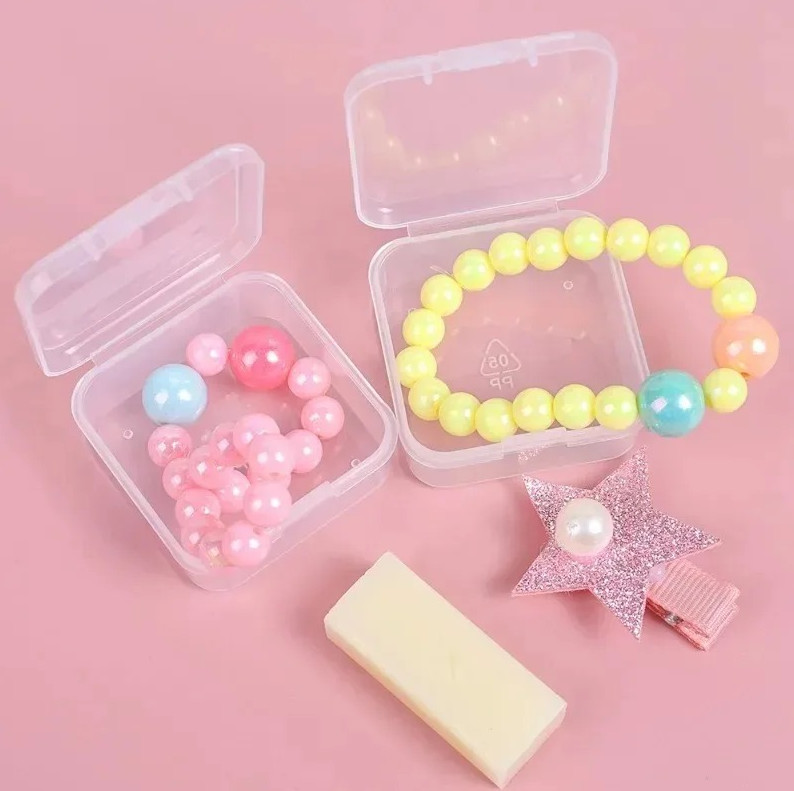 24 pcs Mini Transparent Jewelry Storage Box Ring Earring Earplug Organizer Case