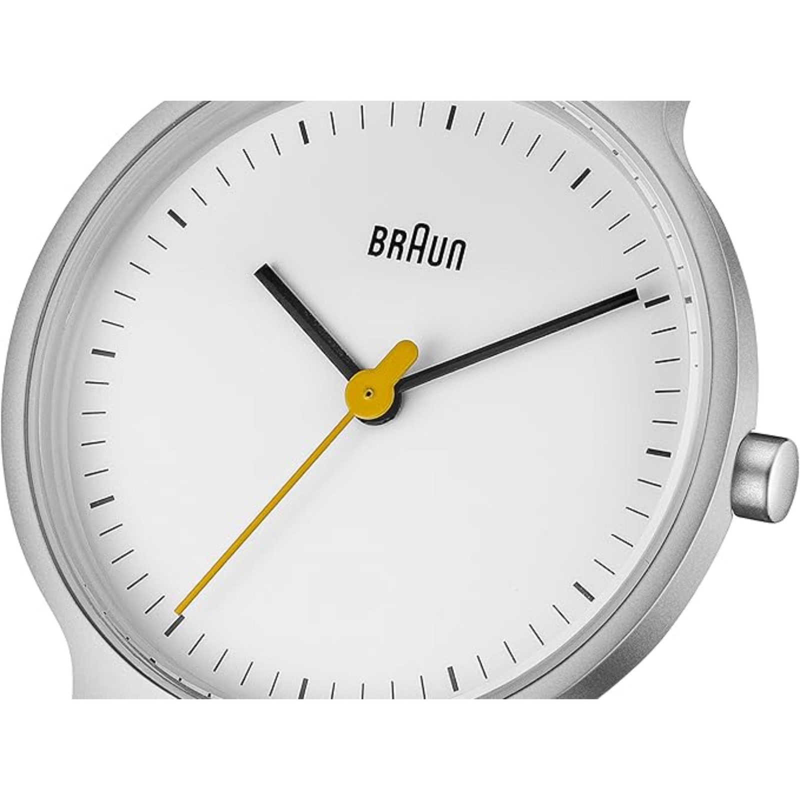 Braun Ladies Slim Watch White Dial Stainless Steel Bracelet BN0211SLBTL