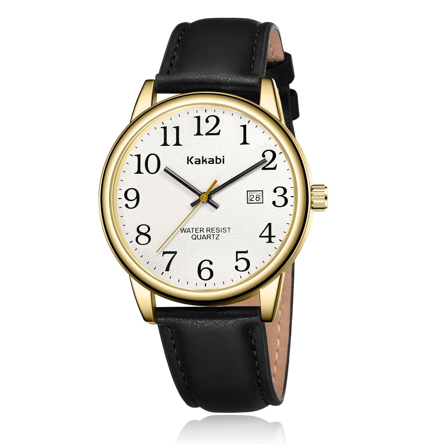 Watch for Men, Easy Reader Unisex Analog Quartz Waterproof Wristwatch with Date