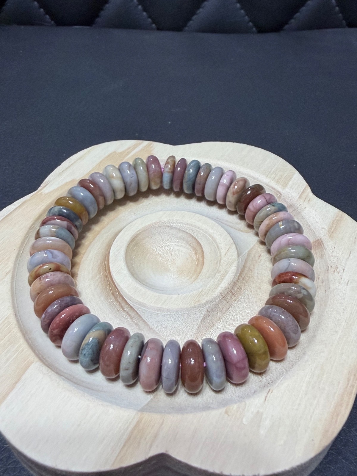 Stunning Stone Alashan Candy Rondell Bracelet – Elastic – see Video!!