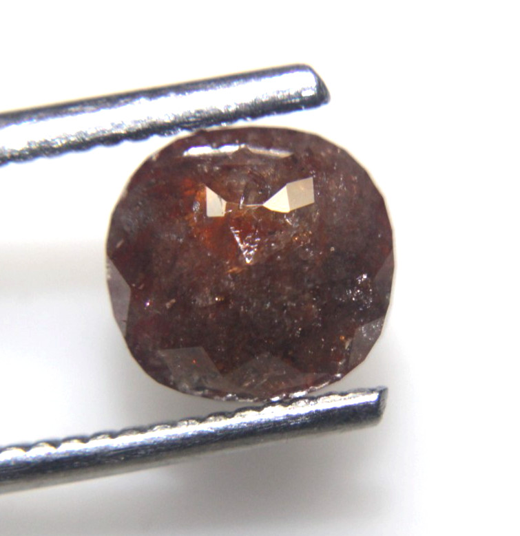 1.85Ct Beautiful Cushion Shape Red Color Sparkle Rose Cut Diamond 8.10×7.71×3.21