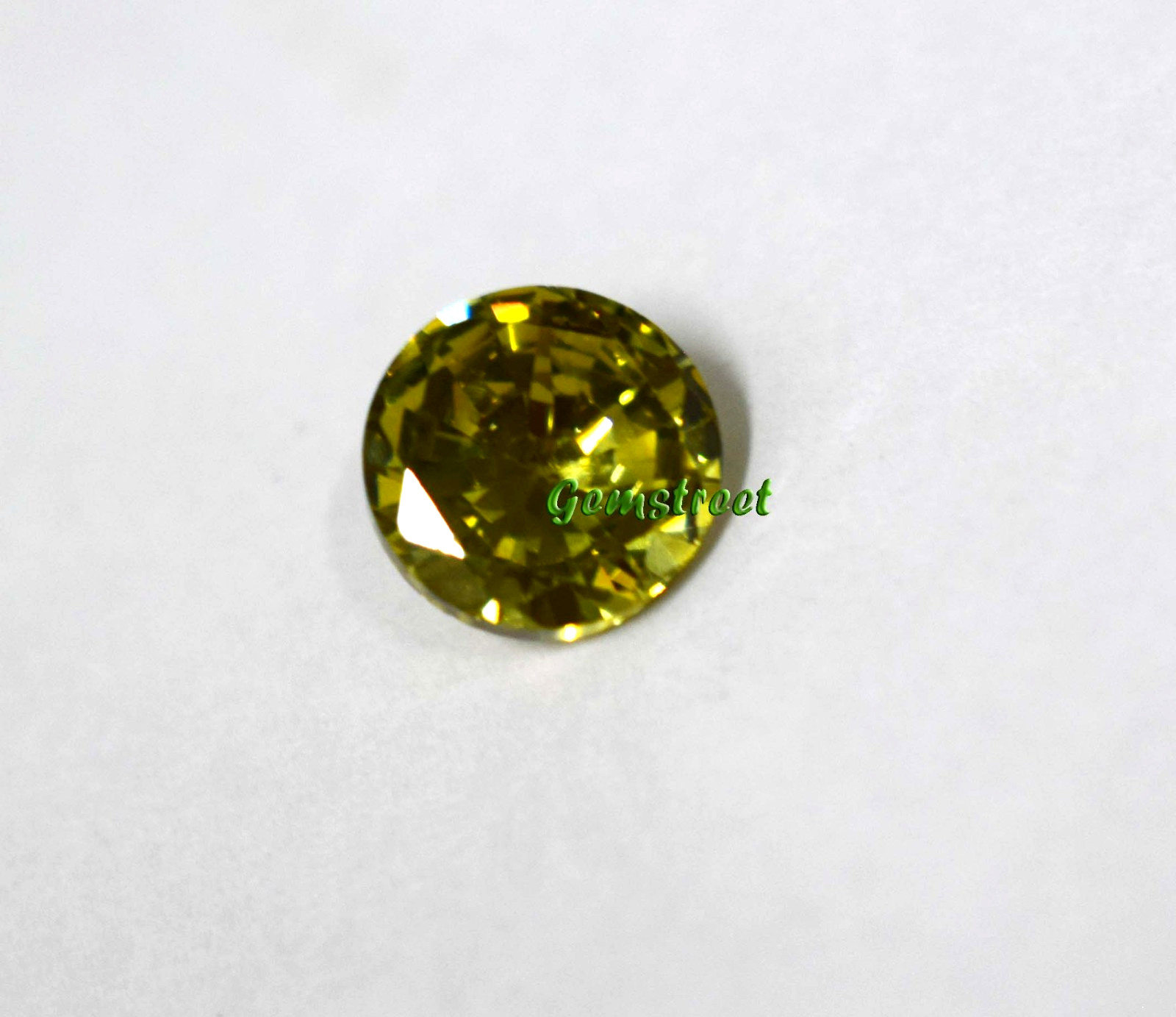Natural Green Peridot 4.60 Carat Round Cut Certified Loose Gem From Myanmar