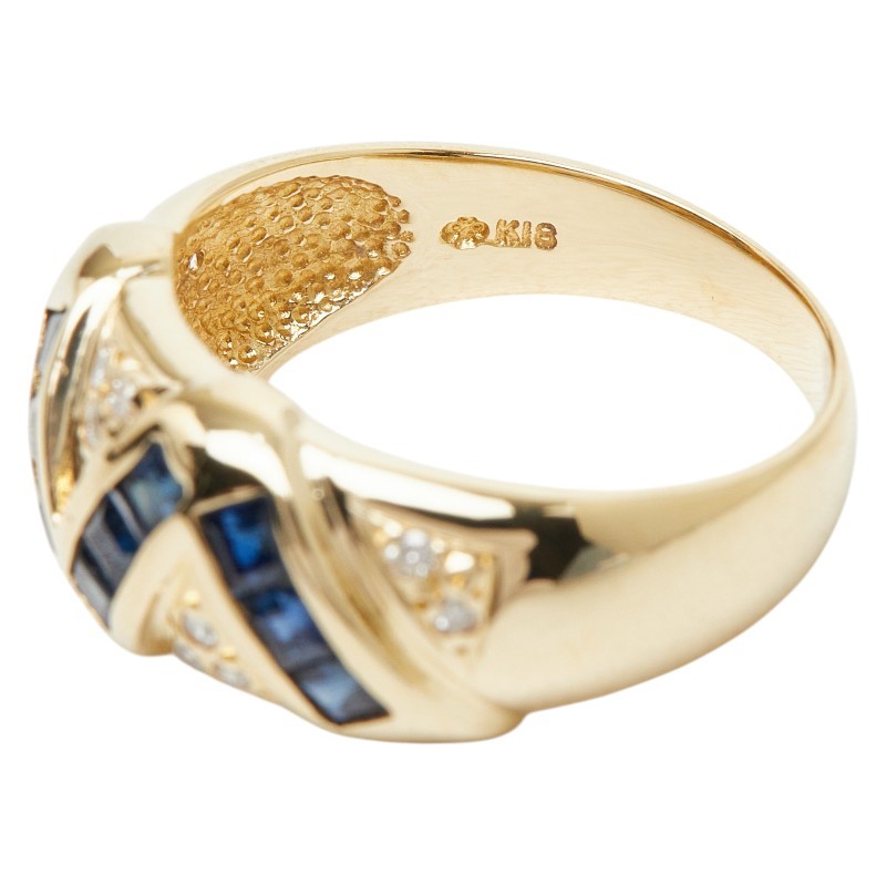 AUTHENTIC Ring ring K18YG yellow gold #13(JP Size) Women