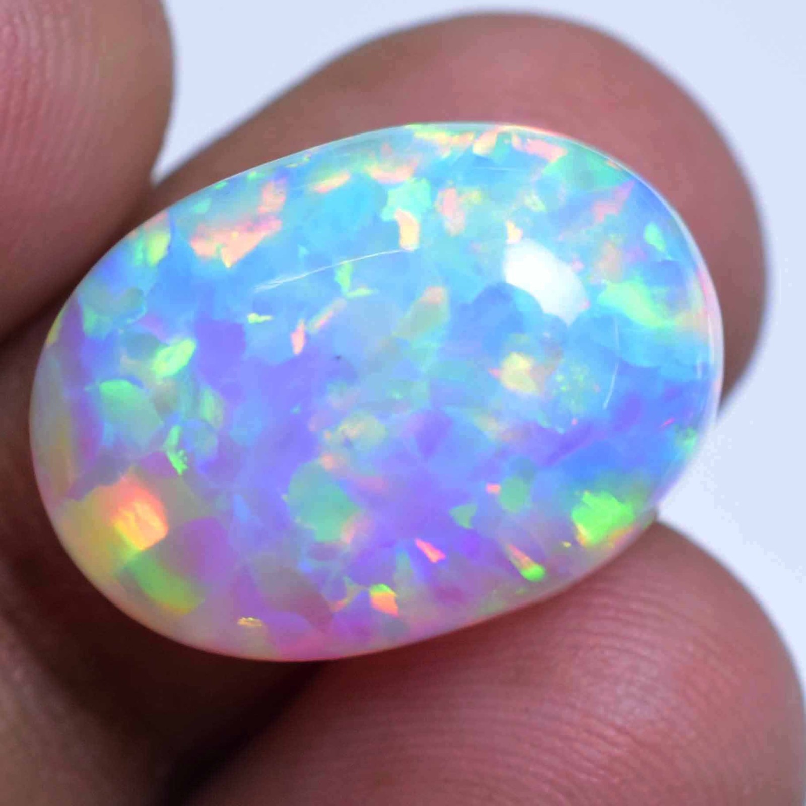 14.05 Ct Natural Ethiopian Fire Opal Certified Play of Color Untreated Gemstone