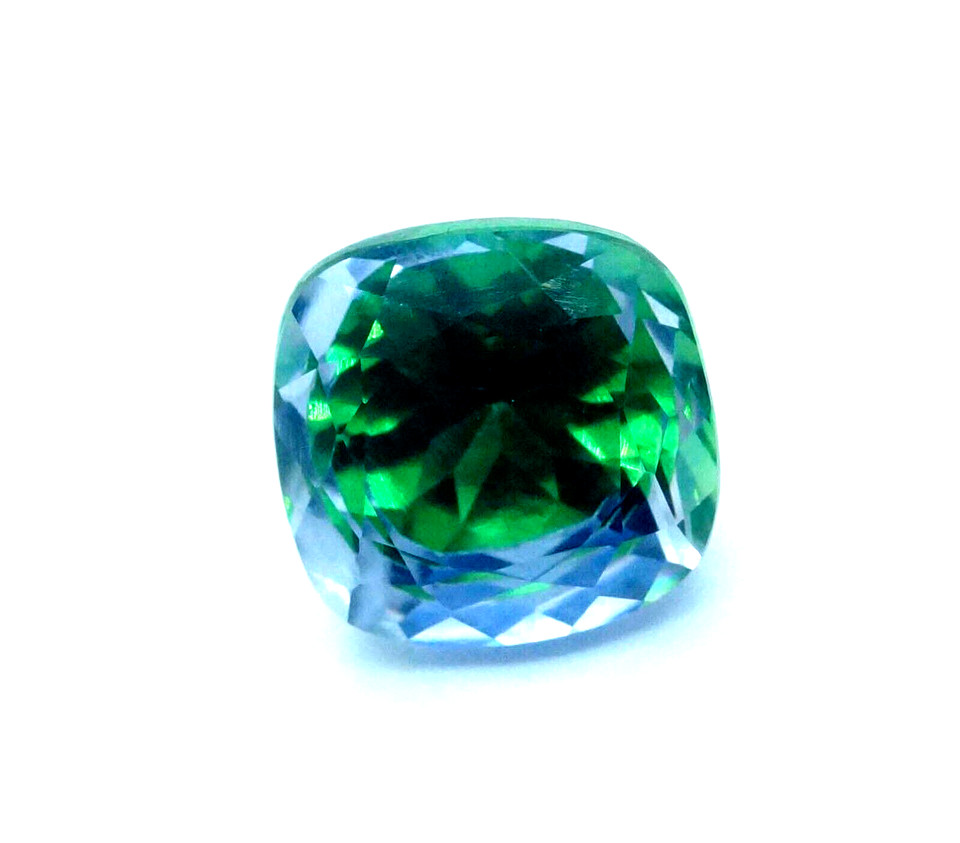 10.00 CT+ Natural Bi-Colour Pitambari Sapphire Cushion Certified Gemstone