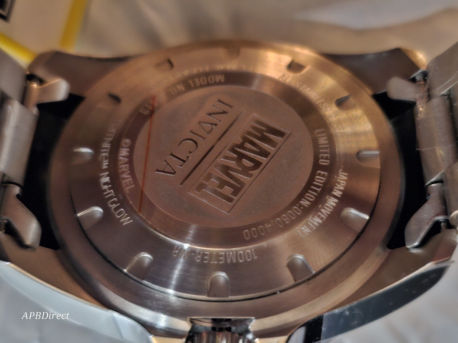 Invicta – Marvel #60 Logo – 50mm Limited Edition Flame-Fusion mens Quartz watch