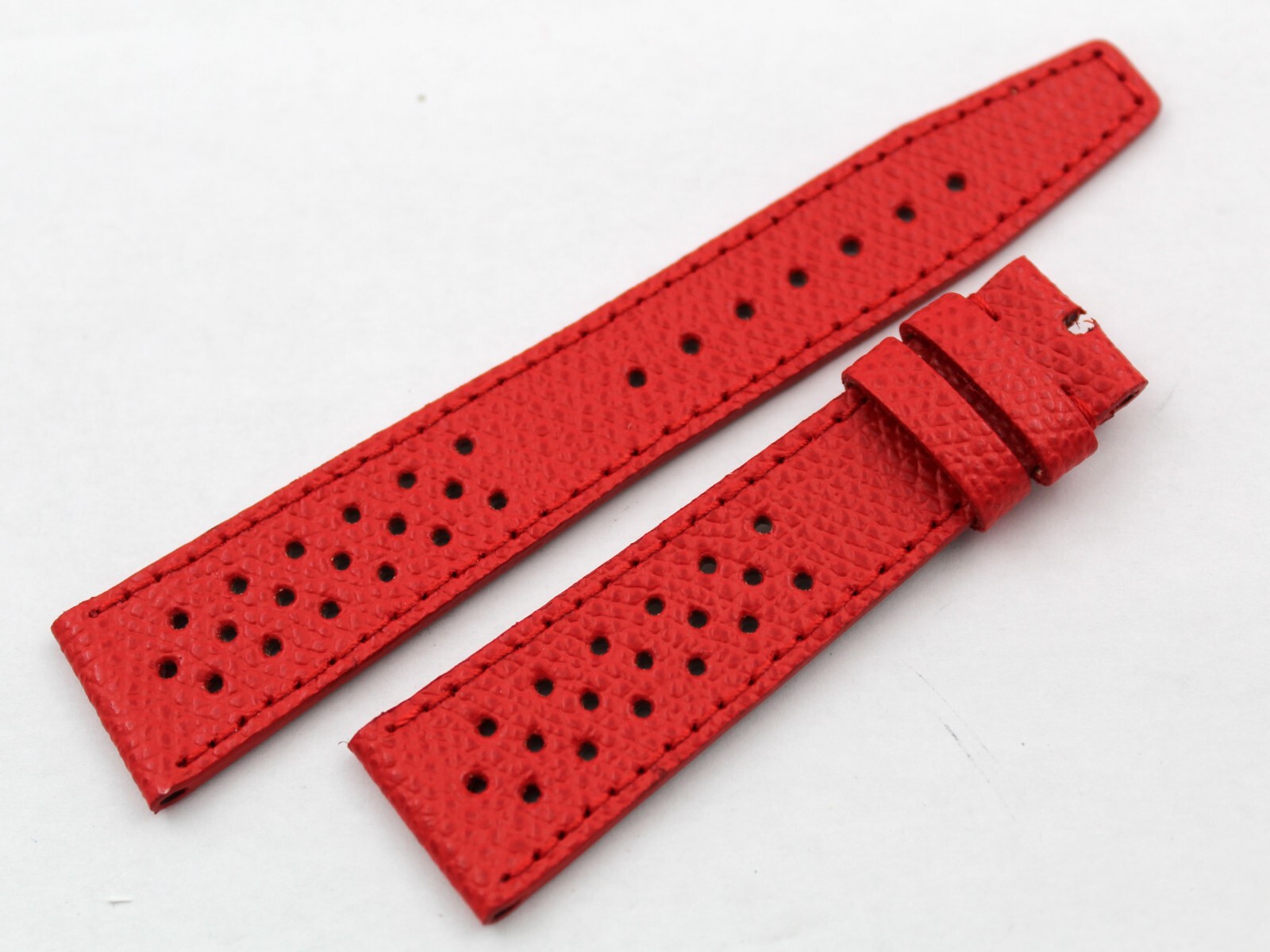 Racing Genuine Red Leather Strap Various Sizes Handmade Excellent Quality Sport