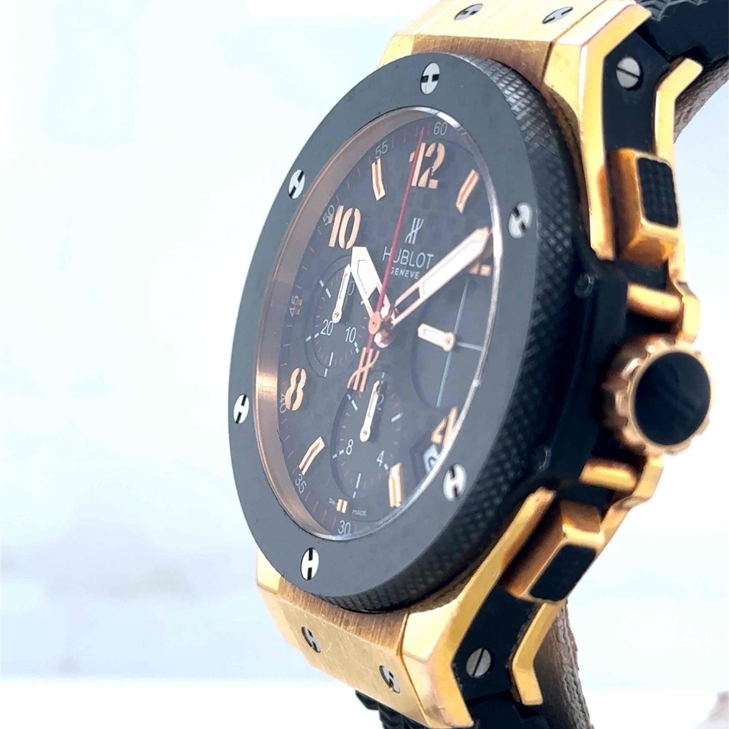 Hublot Big Bang Automatic 41mm 18k Rose Gold Carbon Fiber Men’s 341.PB.131.RX