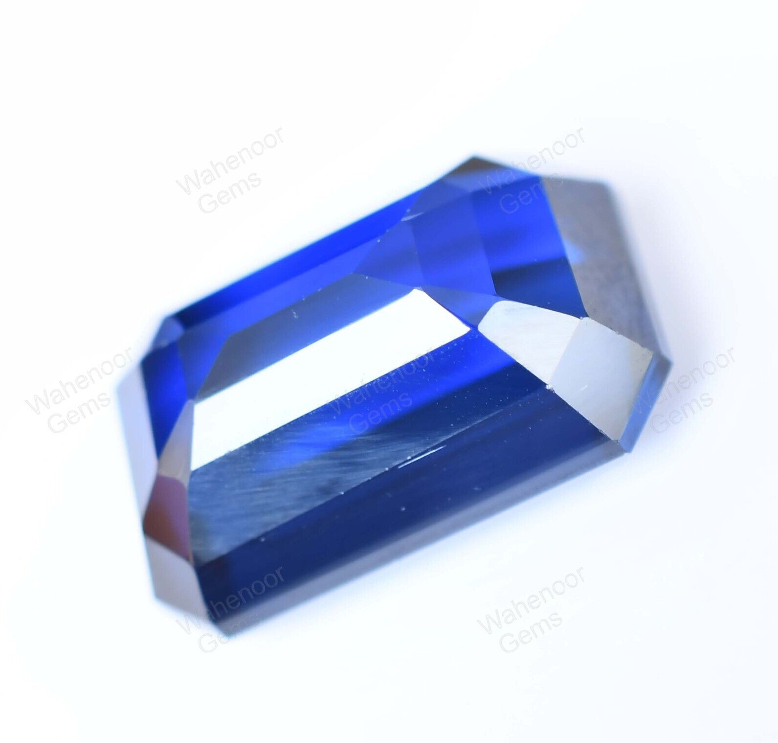 D’ Block Natural Tanzanite 20.00 Ct Blue Emerald Cut Certified Huge Gemstone
