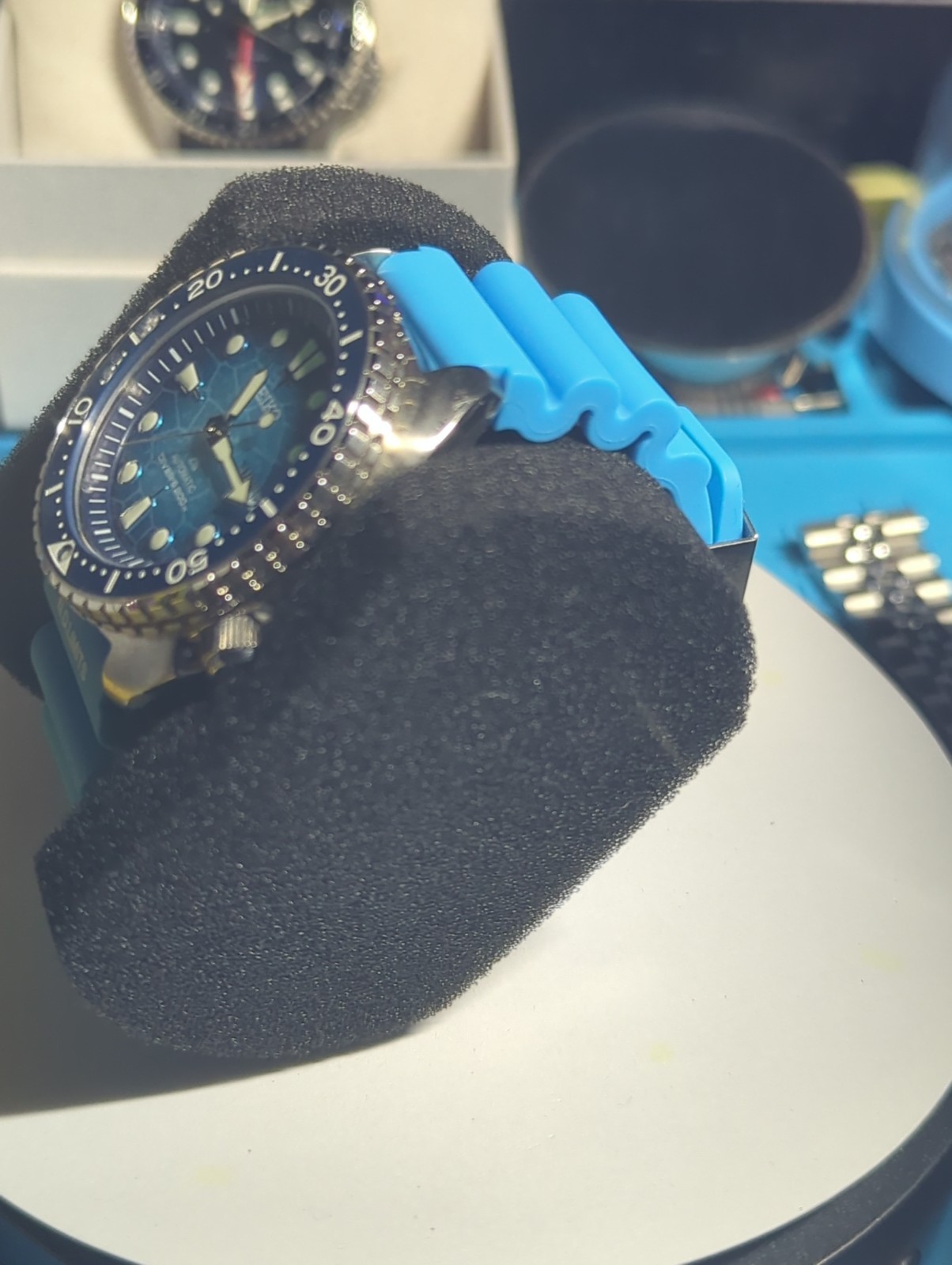 Mint Seiko Prospex Blue Unisex Adult Watch – SRPH59 Full Set