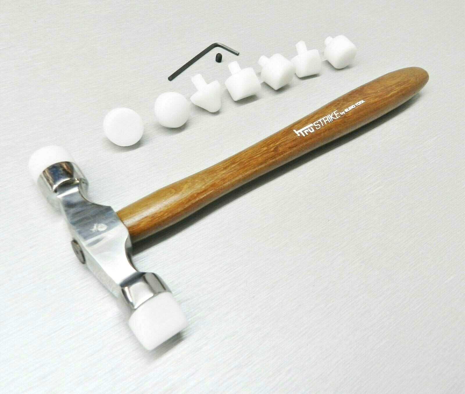 Nylon Hammer Heads Soft Touch 9 Face Plastic Tipped Jewelry Metal Forming Tool