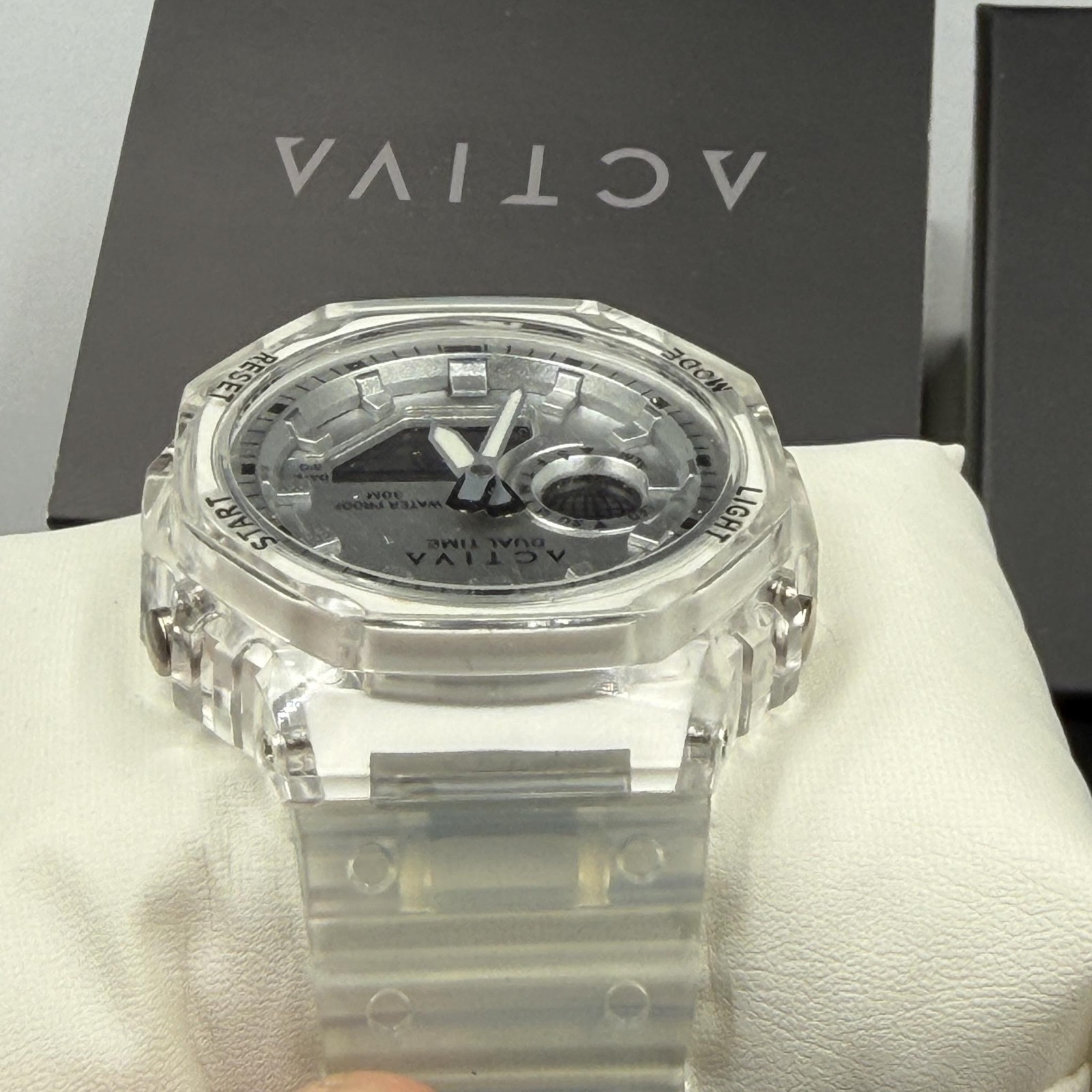 Activa Recon X Invicta Digital Watch 45.5mm Transparent White ACW423-016