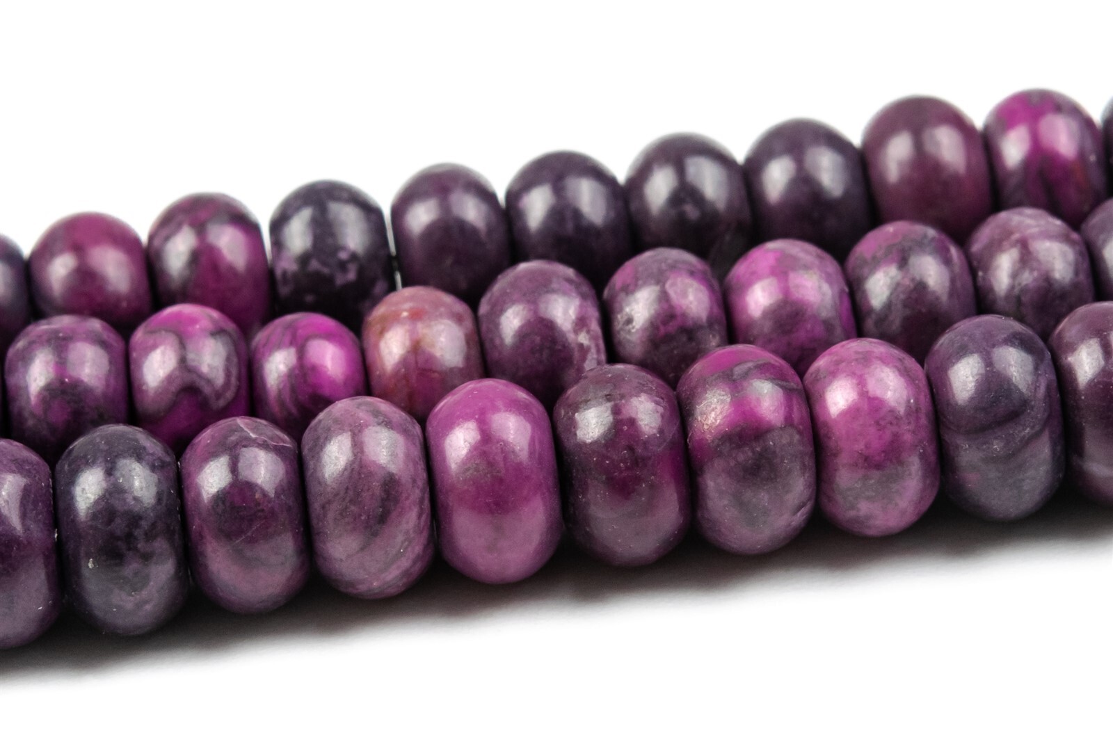 Jasper Beads Sugilite Purple Color Grade AAA Rondelle Loose Beads 6x4MM 8x5MM