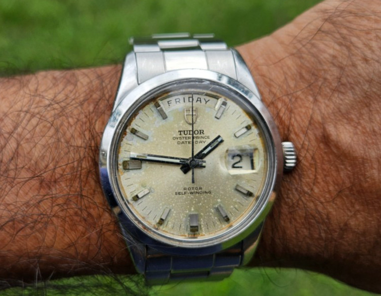Tudor 7017/0 Vintage Date Day Jumbo Oyster Prince 38mm Recent Service