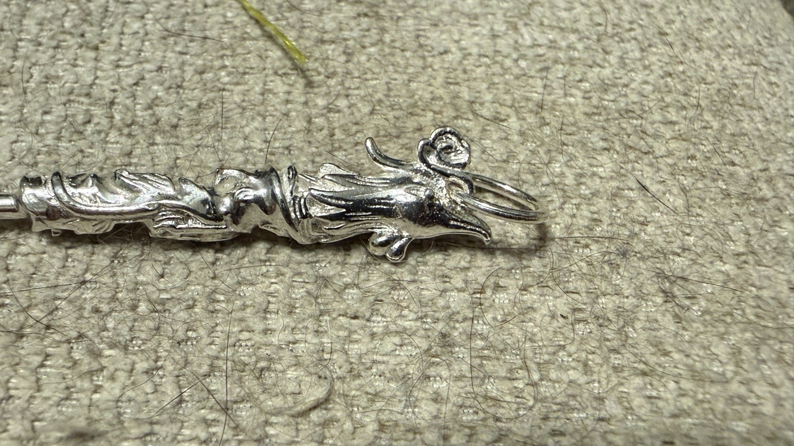 Pure .990 Sterling Silver Phoenix Spoon Pendant (Ear Pick)