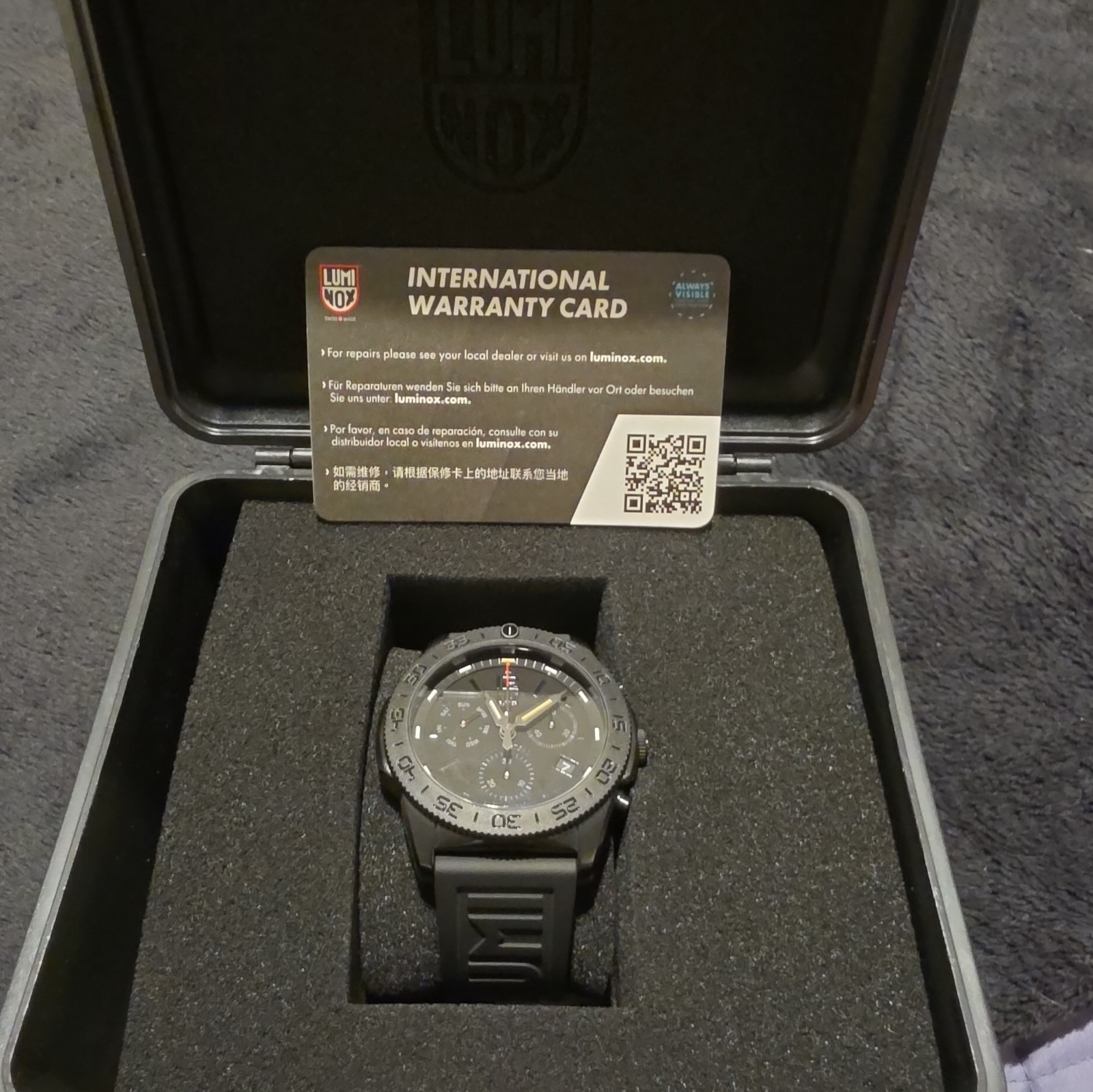 Luminox Men’s Watch Pacific Diver Chronograph Black Dial Rubber Strap XS.3141.BO