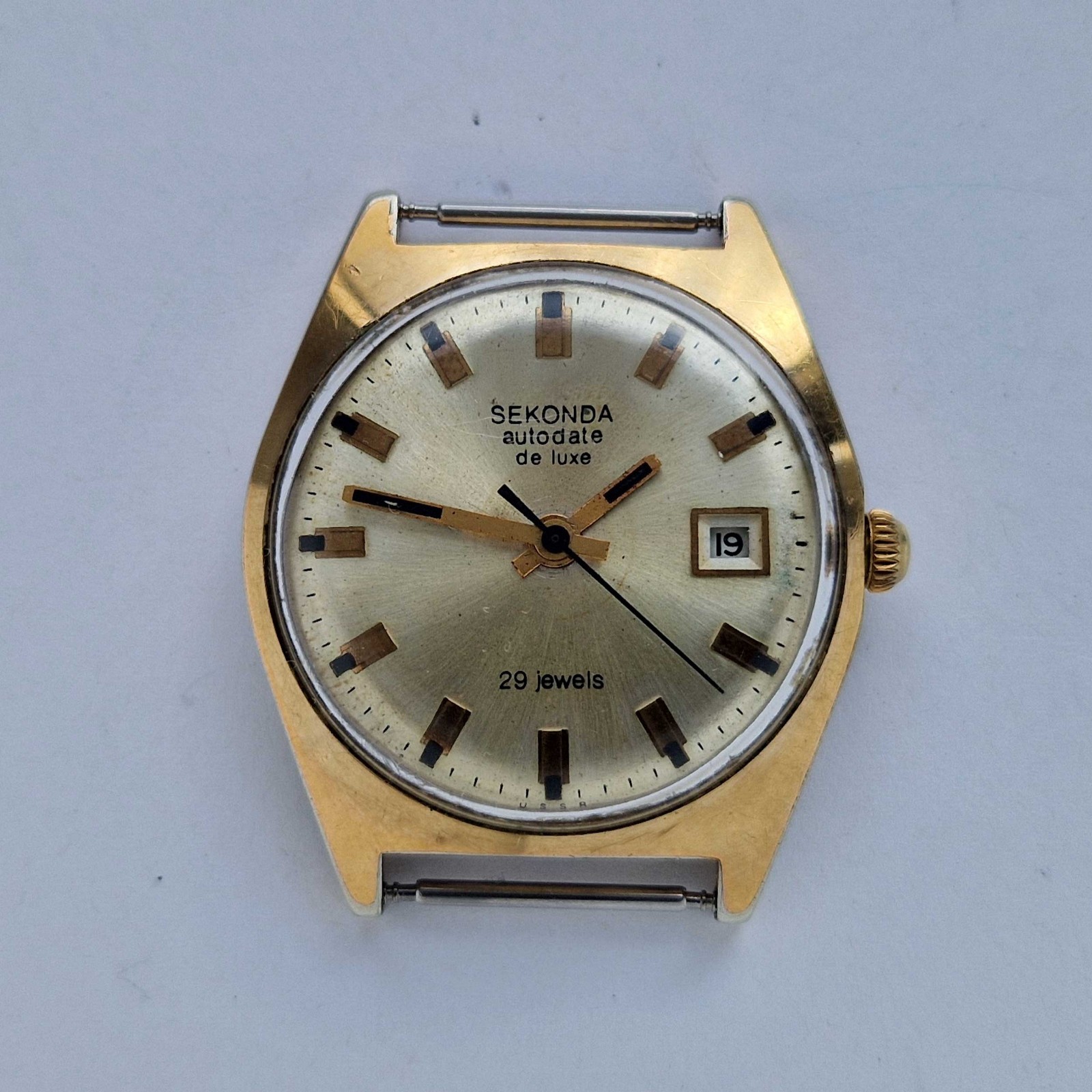 Sekonda De Luxe POLJOT Automatic 29 Jewels Vintage Soviet mechanical mens watch