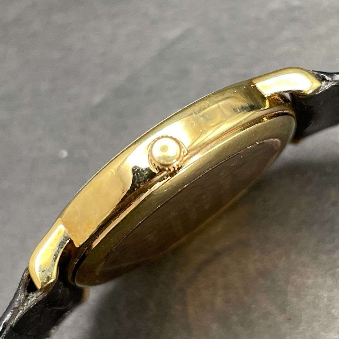 Raymond Weil Pulse Men’s Watch 18K Gold Quartz Black Dial Used