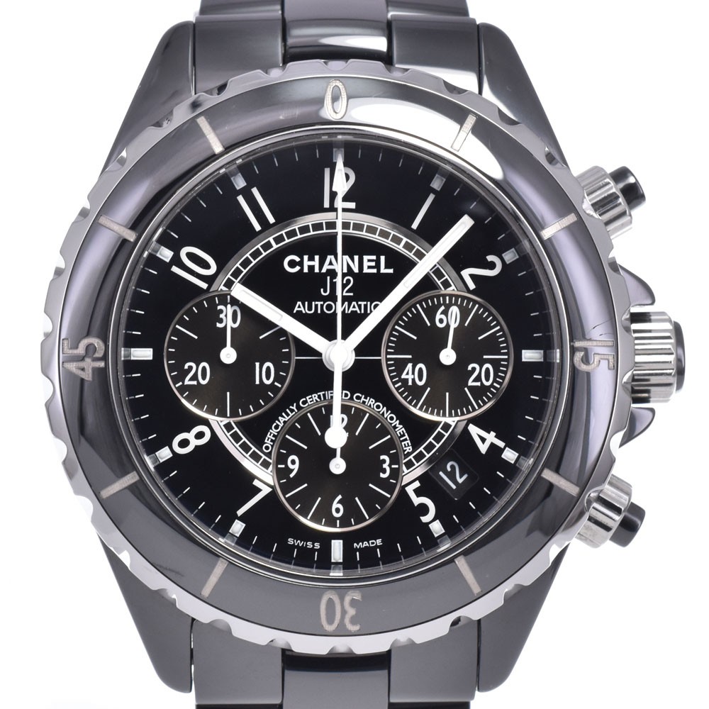 CHANEL J12 H0940 Ceramic chronograph black Dial Automatic Men’s Watch N#148639