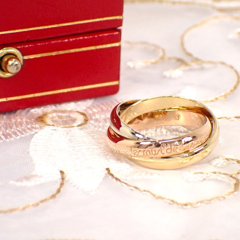 CARTIER #13(JP Size) ring K18 yellow gold/K18 Pink Gold Women