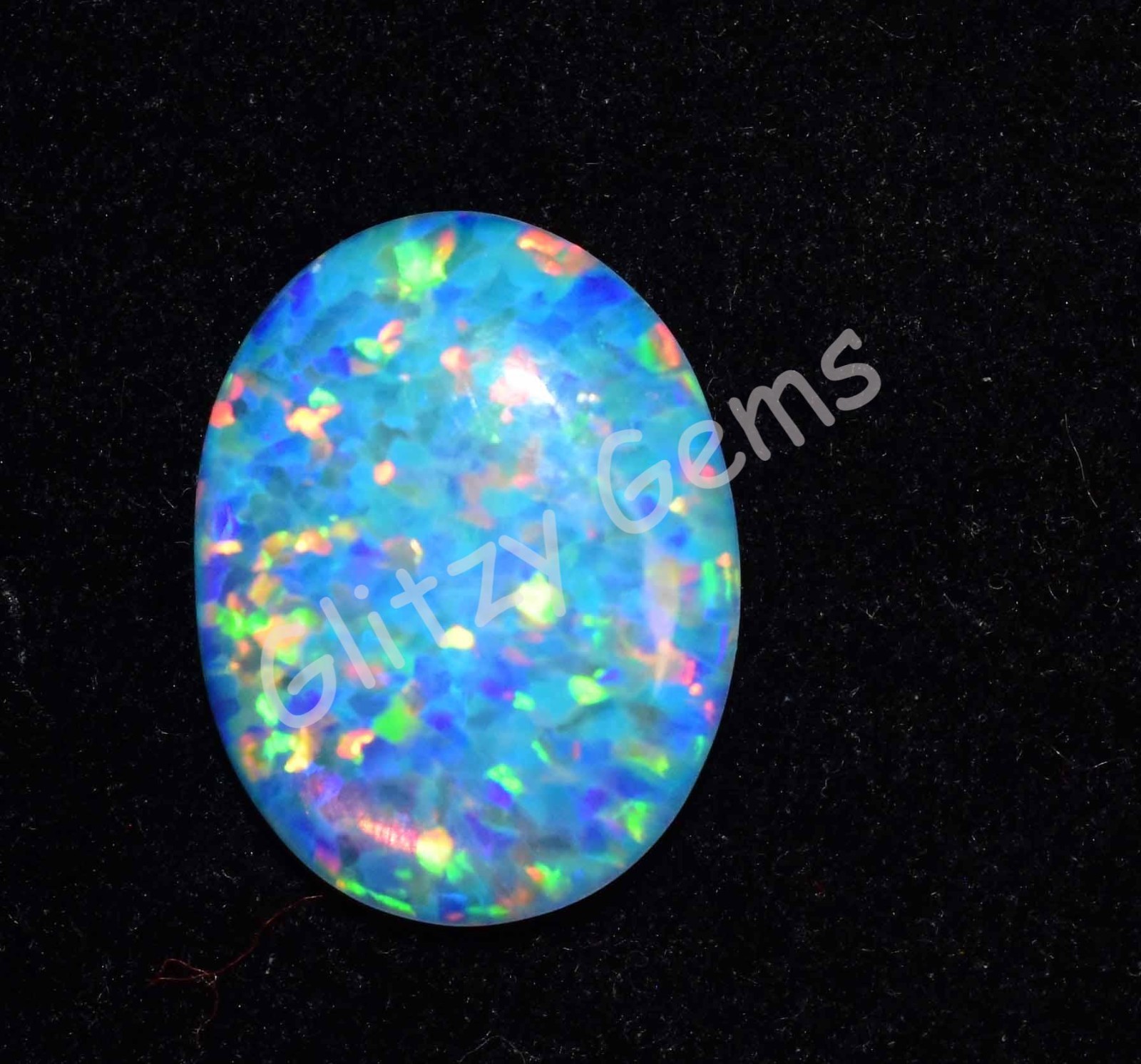 Natural Milky White Play Of Color Fire Opal 4.25 Ct Cabo Certified Gemstone