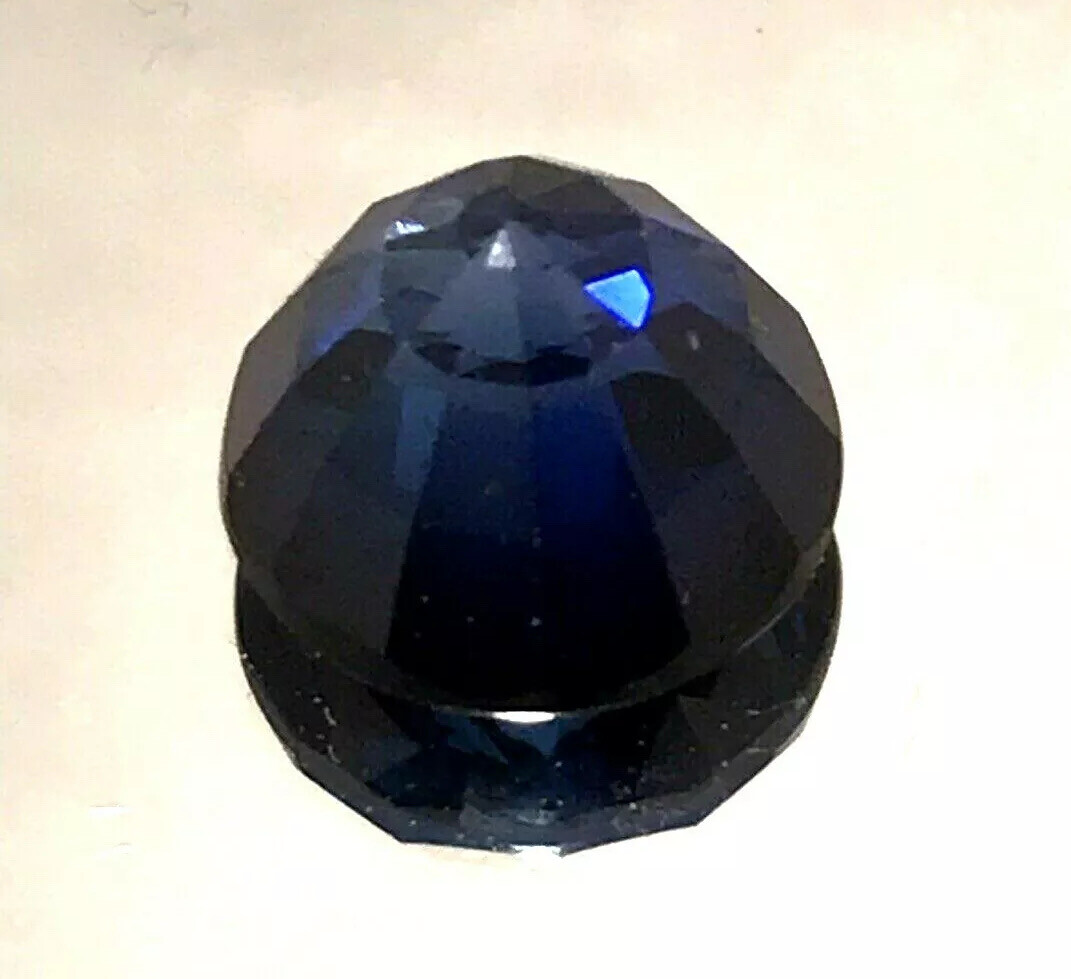 4.05 Ct Natural Blue Sapphire,excellent Round Cut , SI2 Clarity 9 mohs