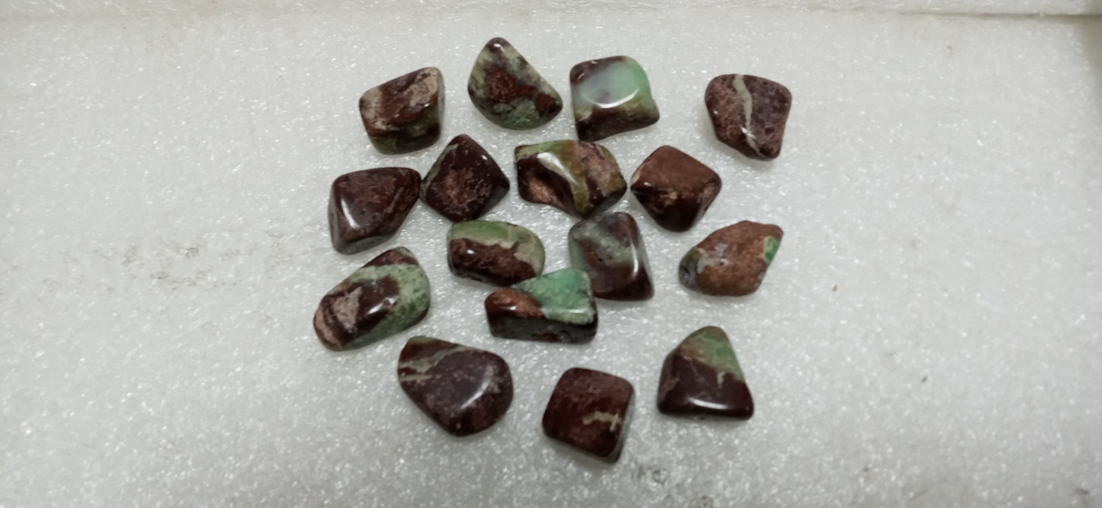 Confusionite Lot Of 16 Polished Beads W/Holes Loose Gemstones 1″ L x ½” D x ¾” W