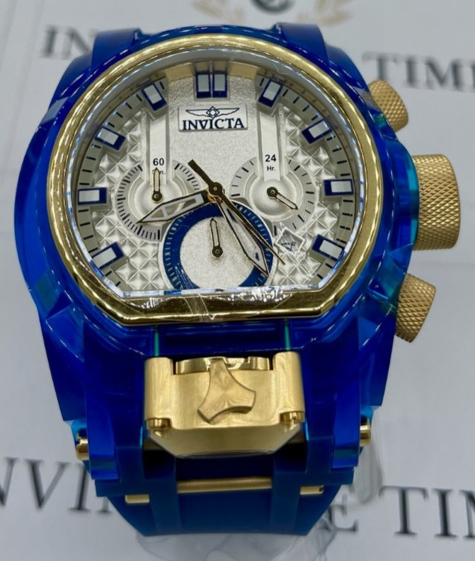 Invicta Bolt Zeus Magnum Men’s Watch – 52mm, Gold, Blue (29998)