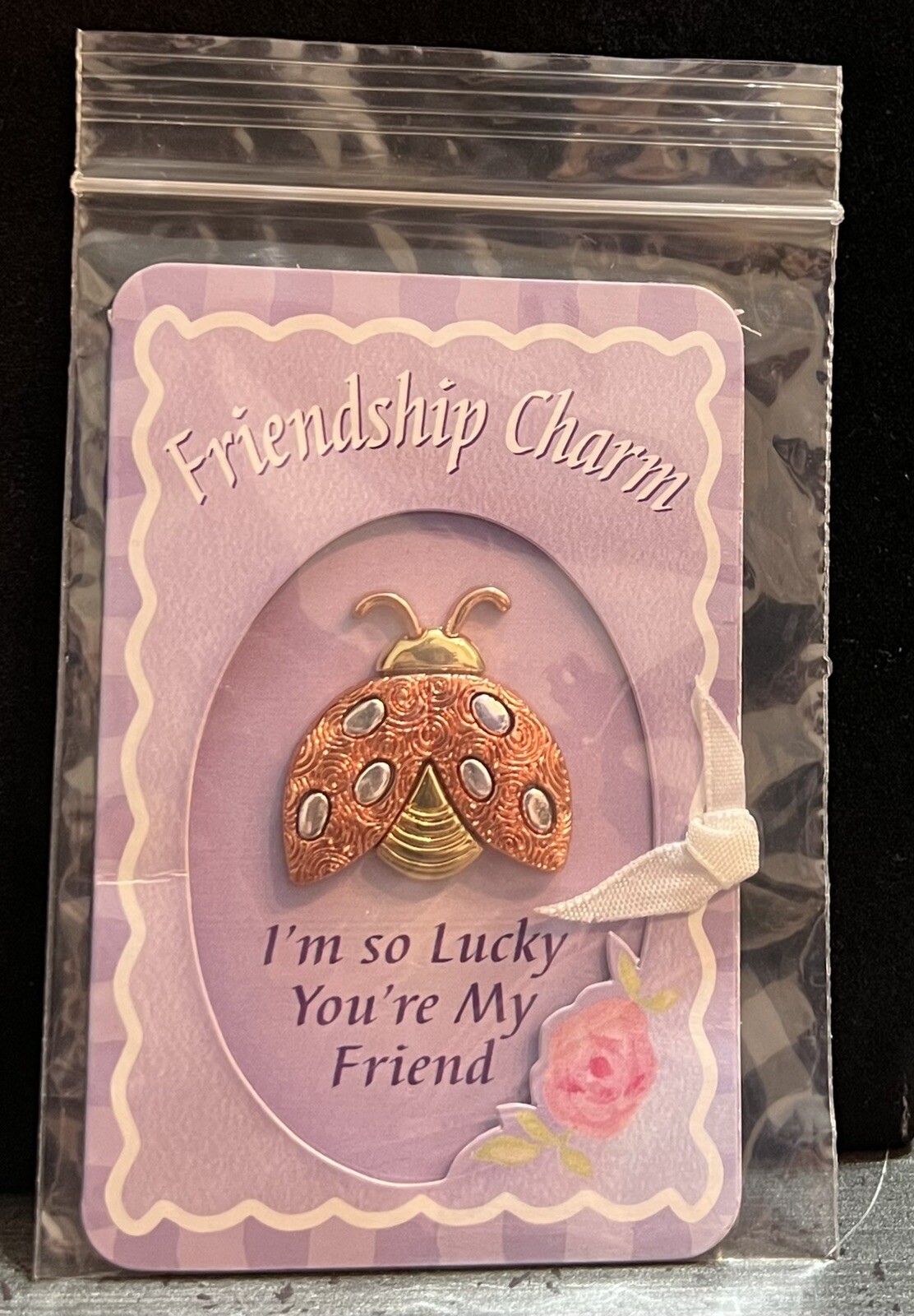 NWOT~Friendship Charm~Ladybug~1.25x 1.25~Bronze, Gold, Silver~CMP, Mason, OH