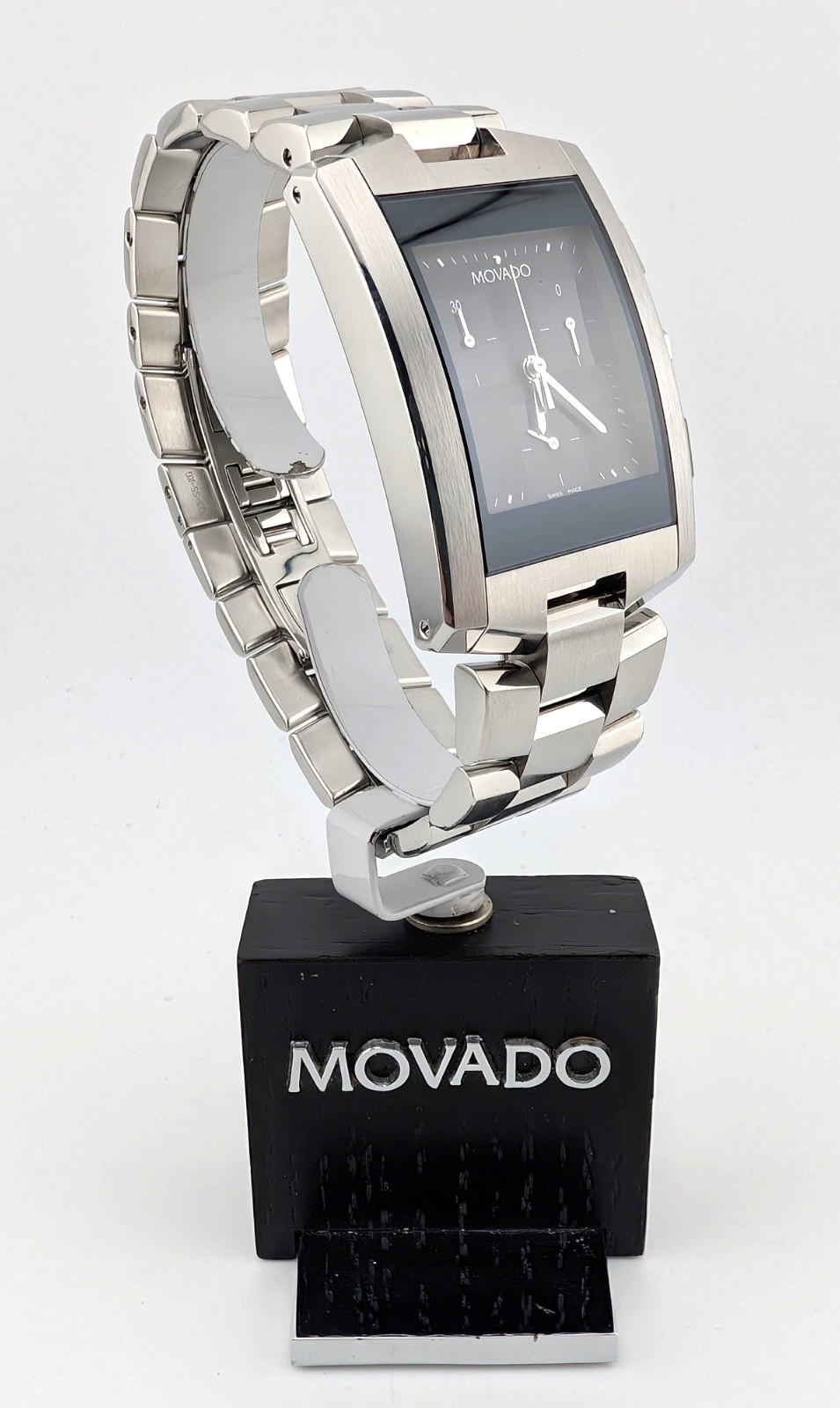 Movado Men’s Eliro Chronograph SS W/2-Tone* Blk Dial #84.H1.1461 ~ Display Model